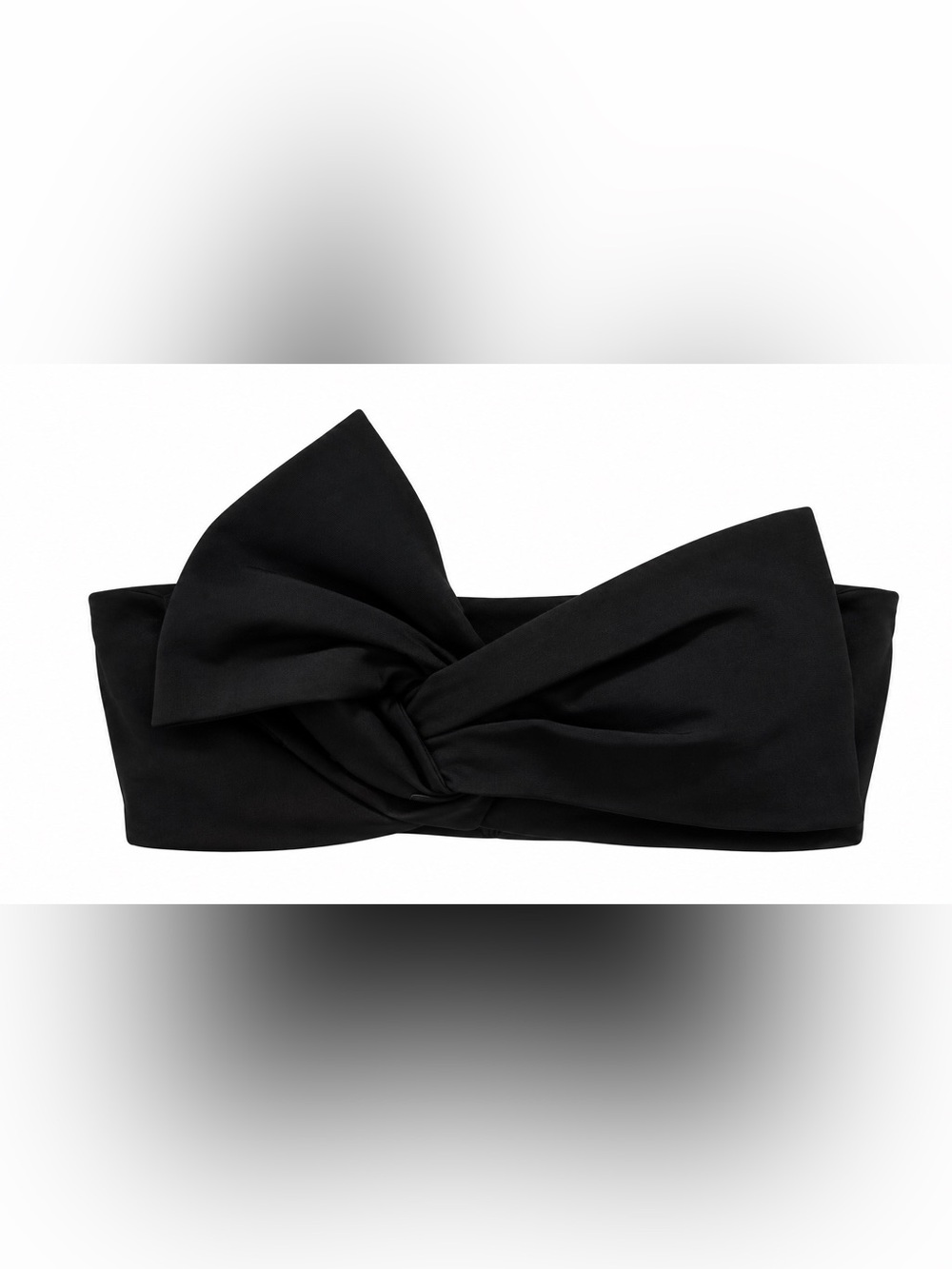 Cushnie et Ochs Black Bow Tube Top
